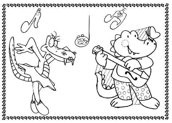 Coloriage instruments de musique