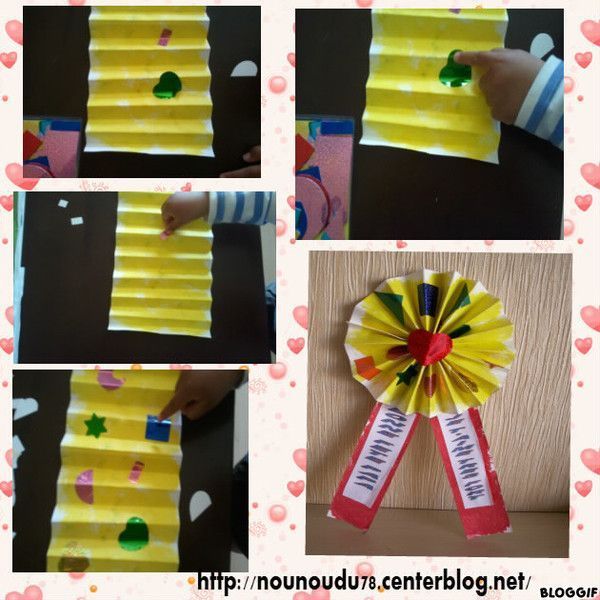 Médaille réalisée par Ines pour son papa