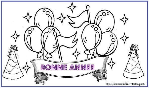 coloriages bonne annee