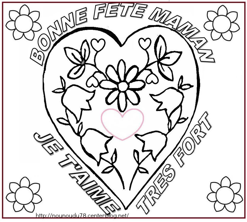 coloriages fete des meres et mamies